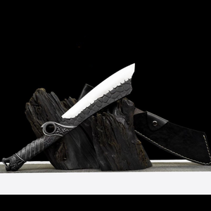 Cuchillo de corte de hueso de leopardo de cocina china, cuchillo de registro al aire libre de acero al manganeso, cuchillo multiusos de caza - Product Image 2