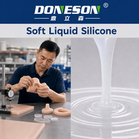 Caoutchouc de silicone liquide bicomposant pour la fabrication de jouets sexuels, sensation de peau réaliste, toucher doux, bonne résilience, durcissement au platine