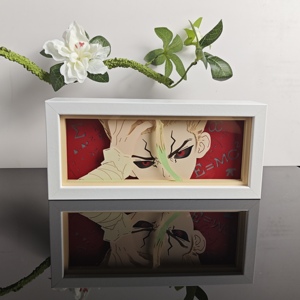Boîte à lumière LED d'anime, entrepôt américain en stock, lumière rouge, thème mathématique, personnage 3D, décoration lumineuse, art de la <span class=keywords><strong>chambre</strong></span> d'<span class=keywords><strong>otaku</strong></span>, livraison rapide aux États-Unis - Product Image 3