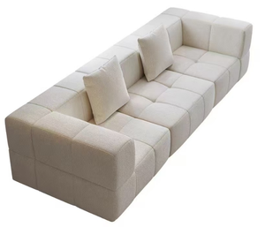 طقم أريكة قابلة للتحويل عالية الجودة مع حشوة إسفنجية، مقعدين بتصميم عصري سهل التجميع - Product Image 3