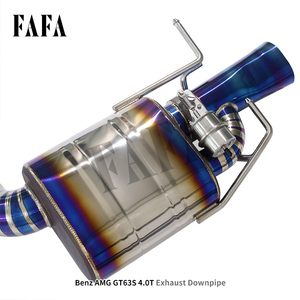 Para Mercedes Benz AMG <span class=keywords><strong>GT63S</strong></span> 4,0 T sistema de escape de titanio sección media y trasera válvula eléctrica silenciador de escape tubo de escape de coche - Product Image 5