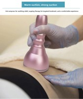 Masseur de poitrine infrarouge 4-en-1 avec vibrations et pression négative, instrument de massage électrique multi-modes pour les seins
