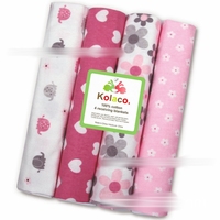 Juego de 4 Mantas y Colchas para Bebé de 102*76CM para Todas las Estaciones, Ligeras, 200 Hilos de Algodón, Sólidas, Antipolvo, Multifuncionales, Regalo para Baby Shower