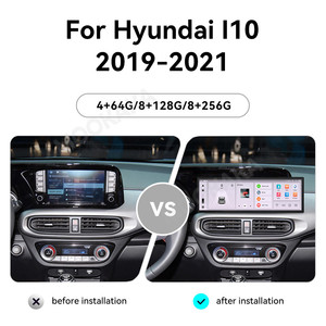 Radio para Auto MOOKAKA con Pantalla OLED de 14.9 Pulgadas, Accesorio para <span class=keywords><strong>Hyundai</strong></span> <span class=keywords><strong>I10</strong></span> 2019-2021, Sistema Operativo Android, Navegación GPS, CarPlay, Android Auto - Product Image 2