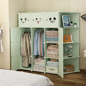 <span class=keywords><strong>Armadio</strong></span> Moderno Pieghevole in Plastica, Cubo Portatile Fai-da-te per Vestiti, Organizzatore con Chiusura, Verde, Arredamento per Camera da Letto, Sala da Pranzo e Officina - Product Image 4