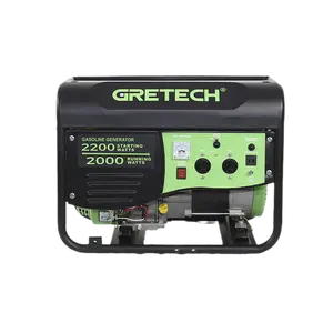 GRETECH JL250000 power tragbare stille 2kw 2 kw 2500w benzin generator set 2.5kva 2kva iso9001 2000 50hz