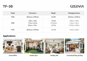 Casa de Jardín Modular Prefabricada Moderna - Módulo de Aluminio Aislado para Patio Trasero, Estudio al Aire Libre y Oficina en Casa - Certificado CE - Product Image 6