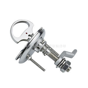 Verrou de pont à point rouge pour yacht, poignée de pont marine, anneau de verrouillage, loquet de trappe pour couvercle de compartiment de pont de navire, quincaillerie nautique - Product Image 1