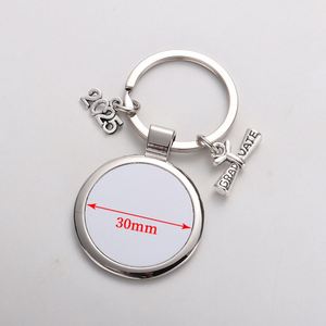 Hot 2025 <b>Customized</b> Logo Promotional Brand <b>Keychains</b> Blank Heat Transfer <b>Keychains</b> for DIY Perfect for Graduation Season Gifts - Product Image 4