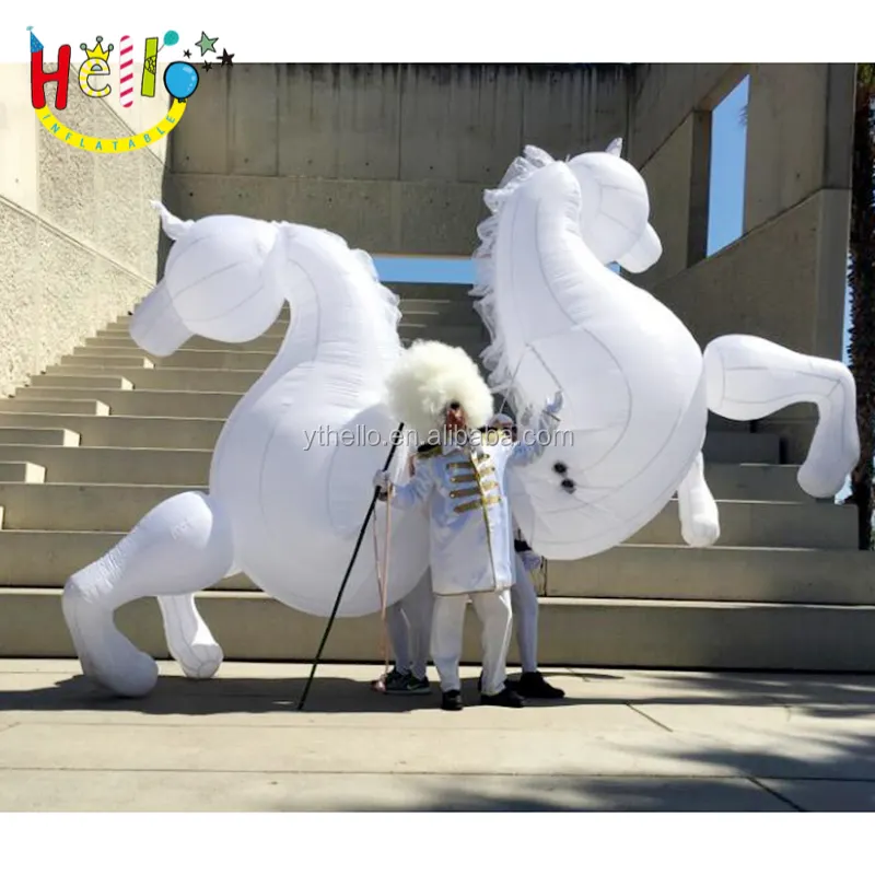 led performance walking inflatable horse costume