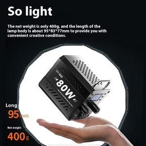 Zu80 80 80W luce fotografica portatile Cob illuminazione ausiliaria ad alta potenza, utilizzato per le riprese Video in loco nella produzione di plastica - Product Image 3