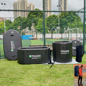 Baignoire de <span class=keywords><strong>spa</strong></span> pliante portable de récupération sportive ronde <span class=keywords><strong>gonflable</strong></span> avec <span class=keywords><strong>couvercle</strong></span> Capacité de 420L pour bain de glace et thérapie par plongée froide - Product Image 2