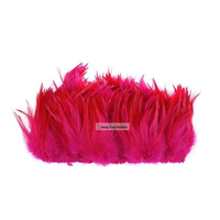 Selle teinte Hackle poulet coq plume pour artisanat bricolage montage de mouches chapellerie carnaval cheveux accessoire boucle d'oreille fête décor à la maison