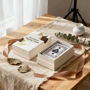 Papel francés brillante impreso personalizado OEM, cartas de <span class=keywords><strong>Tarot</strong></span> en blanco en inglés y español, esquinas redondeadas, mensaje personalizado de Color - Product Image 1