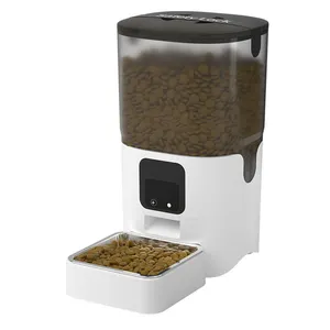 6L Wifi App Smart Automatic Pet Cat Food Dispenser with Slow Feeding Mode Pet Dry Food Feeder with Timer and Camera