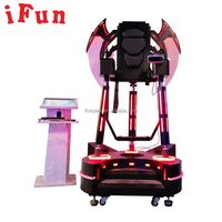 Simulateur de vol de VR Offre Spéciale ailes noires volant VR 9D réalité virtuelle debout machine de jeu de tir de vol de mouvement