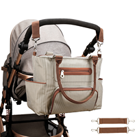 Large Capacity Multifunction Travel Tote Set Polyester for Mommy Bag with Stroller & Baby Storage Caddy