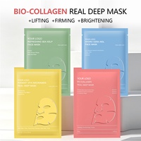 Mascarilla Facial de Colágeno Bio OEM de Marca Privada, Transdérmica, Hidratante y Reafirmante, Vegana, para Piel de Cristal Coreana, K-Beauty, Venta al por Mayor ODM