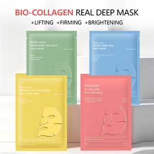 <span class=keywords><strong>Masque</strong></span> en feuille de collagène bio OEM à marque privée, hydratant et raffermissant, pour une peau de verre, transdermique, végétalien, K-Beauty, vente en gros - Product Image 1