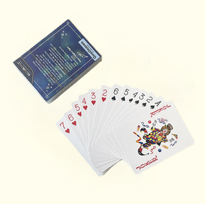 Individueller Logodruck Langlebige Klassische Spielkarten Luxuriöse Plastik-Pokerkarten mit Goldrand und Blechdose - Product Image 5