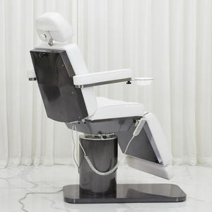 Cama de Masaje Giratoria de 3/4 Motores con Base de Acero Inoxidable Negro Titanio, Cama de Spa, Cama de Tatuaje Facial para Salón de Belleza - Product Image 3
