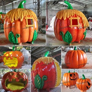 <span class=keywords><strong>Calabaza</strong></span> Gigante <span class=keywords><strong>de</strong></span> Resina para Decoración <span class=keywords><strong>de</strong></span> Halloween, Accesorios para Fotos Navideñas - Product Image 6