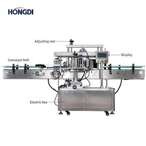 Machine d'étiquetage électrique entièrement automatique à double face avec PLC pour bouteilles irrégulières, fûts, détergent à lessive, liquide vaisselle, etc. - Product Image 3