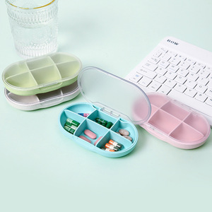 Boîte à pilules biodégradable en plastique personnalisée à 6 ou 4 compartiments, support de rangement pour médicaments, organisateur de comprimés, vente en gros à prix réduit - Product Image 2