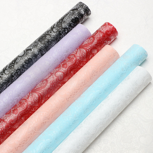 Kertas Pembungkus Bunga Pola Hati Matte Tahan Air Bahan Jelly Film DIY Kemasan Hadiah Buket Grosir Perlengkapan Florist - Product Image 2