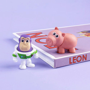 Q-versión Lovely <span class=keywords><strong>Woody</strong></span> Tris Buzz Light modelo <span class=keywords><strong>de</strong></span> plástico figuras Toy Story Anime muñecas para niños colección pastel adornos regalo - Product Image 5