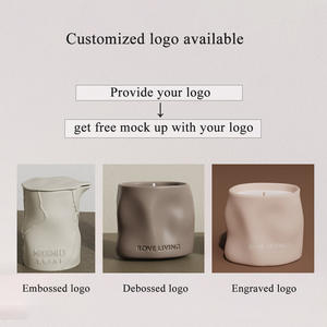 C & H ที่ใส่เทียนหอมขี้ผึ้งถั่วเหลืองภาชนะเซรามิกขนาดใหญ่ไม่เป็นพิษ - Product Image 4