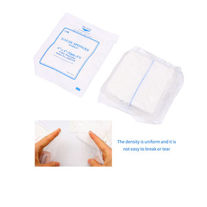 Compresas de gasa quirúrgica con hilo azul detectable por rayos X, 8 capas, 12 capas, 16 capas - Product Image 4