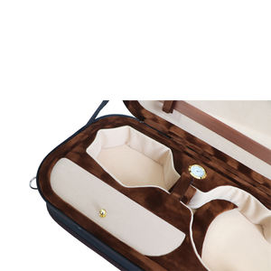 กระเป๋าไวโอลินคุณภาพสูงแบบกันน้ำ ทำจากผ้า Oxford 4/4 พร้อมไฮโกรมิเตอร์ ซับในผ้าฟลานเนล โฟมความหนาแน่นสูงสั่งทำพิเศษสำหรับไวโอลิน - Product Image 5