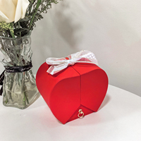 Cadeau pour la Saint-Valentin 2026, boîte à fleurs en forme de pomme, rose éternelle naturelle, rose préservée, boîte à bijoux en acrylique, cadeaux pour maman, femmes