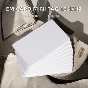 Cartes PVC vierges de haute qualité avec puce DC SD5 TK4100, finition brillante imprimable, mini-étiquette RFID 125kHz pour contrôle d'accès - Product Image 4