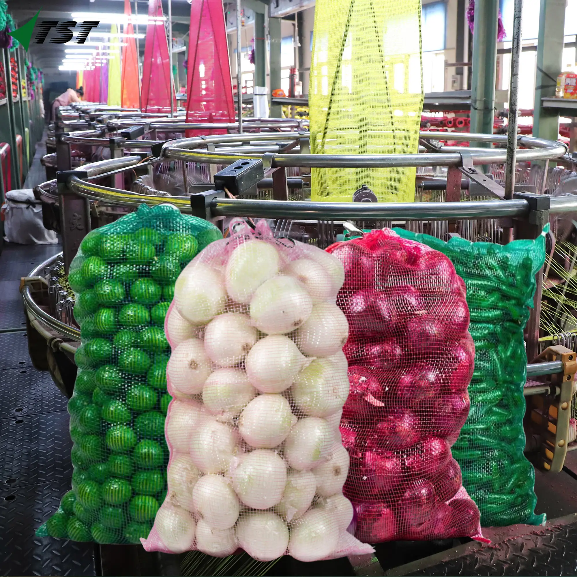 Túi lưới nhỏ với chất lượng cao và giá cả hợp lý túi lưới Leno để đóng gói Ớt hành tây khoai tây cho thị trường Châu Âu