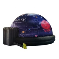Domo de Planetario Inflable Portátil de 6 m con Proyección Digital Móvil, Carpa con Impresión del Logotipo de Planetas