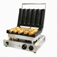 Nouvelle machine à hot-dogs électrique commerciale en acier inoxydable avec chauffe-pains grande capacité