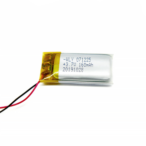 MSDS KC CE 701225 personalizzato agli ioni di litio ai polimeri di litio batteria lipo 160mah 3.7V Smart wearable batteria - Product Image 2
