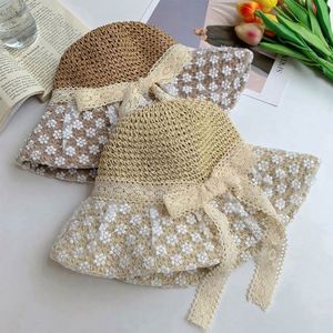 Lace Bow Straw <b>Hat</b> Image Style Unisex Large Brim Sun <b>Hat</b> <b>for</b> Beach Fishing Travel-Breathable Casual Outdoor Use - Product Image 5