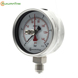 빨간색 포인터가 있는 모든 스테인리스 스틸 316L 압력계 오일 충전 압력 게이지, MOD 118A-M - Product Image 4