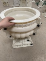Moules à pots de fleurs en béton pour jardin, moule à pot de fleurs en ciment