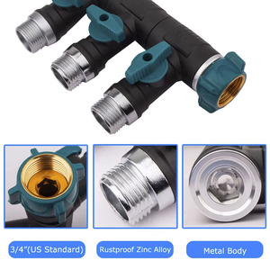 YOD OEM HVAC Contractor CNC Répartiteur à connexion rapide à 3 voies Collecteur de tuyau <span class=keywords><strong>d</strong></span>'arrosage à 3 sorties SS NSF 61 certifié <span class=keywords><strong>pour</strong></span> <span class=keywords><strong>robinet</strong></span> <span class=keywords><strong>d</strong></span>'<span class=keywords><strong>eau</strong></span> - Product Image 4