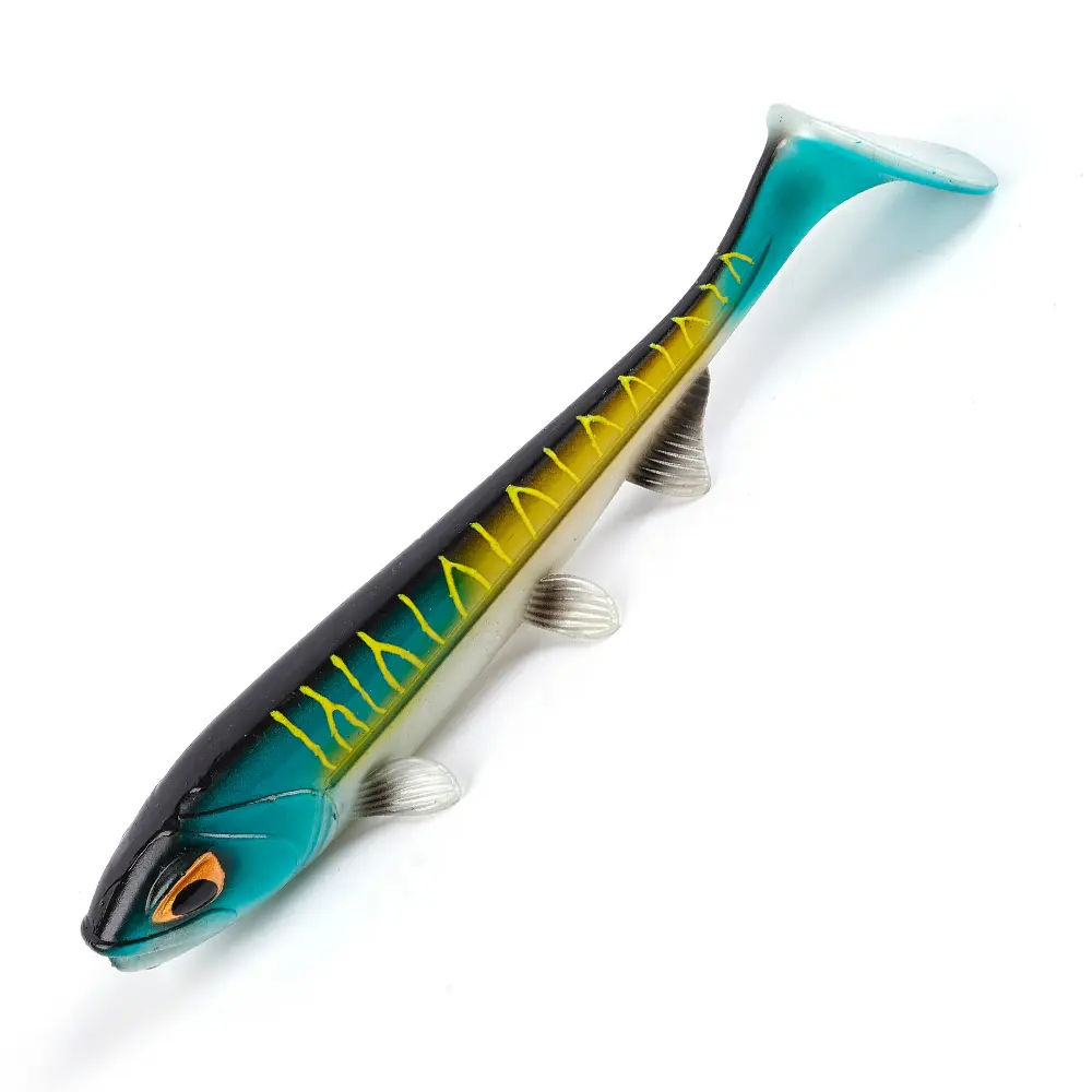 Colori personalizzati soft fishing lure varie dimensioni Paddle Tail Painting Soft Fish