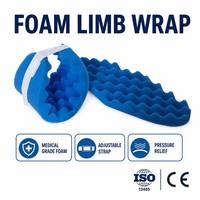 Attelle de maintien en mousse de qualité médicale pour membres, positionneur alvéolé, sangle souple pour immobilisation bras et jambe, personnalisable OEM
