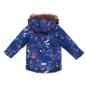 Parka pakaian olahraga anak Rusia, jaket musim dingin bertudung set pakaian anak perempuan