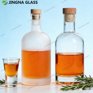 Bouteille en verre personnalisée pour Tequila, Gin, Whisky, Liqueur, Vodka avec <span class=keywords><strong>bouchon</strong></span> – 50ml, 100ml, 200ml, 375ml, 500ml, 700ml, 750ml, 1000ml - Product Image 4