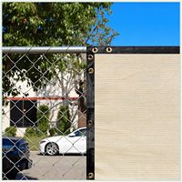 Voile d'ombrage 95% - Toile de protection - Clôture de confidentialité - Clôture de sécurité pour balcon - Clôture de jardin - Construction