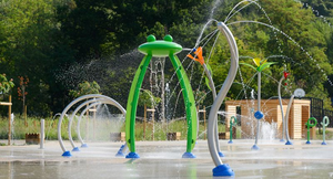 Aire de jeux aquatiques extérieure commerciale pour enfants, avec jets d'eau en forme d'escargot/grenouille, pour parcs aquatiques, centres de loisirs et parcs aquatiques. - Product Image 4