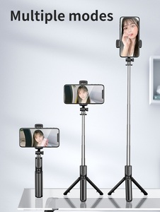 <span class=keywords><strong>Trépied</strong></span> perche à selfie portable et pliable S03 amélioré avec lumière d'appoint/télécommande sans fil pour iPhone/Samsung/Android, logo personnalisé OEM - Product Image 3